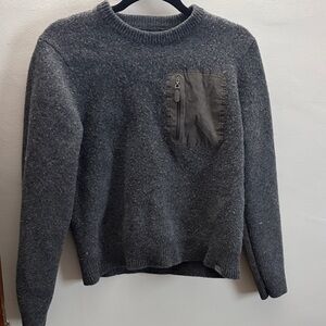 L.L. Bean Charcoal Wool Blend Sweater